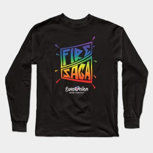 Fire Saga Logo (flyer version) Long Sleeve T-Shirt